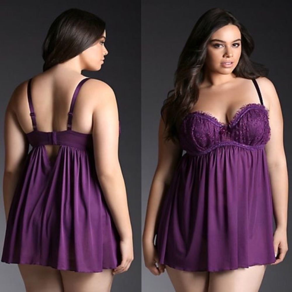 Torrid Purple Baby Doll Lingerie